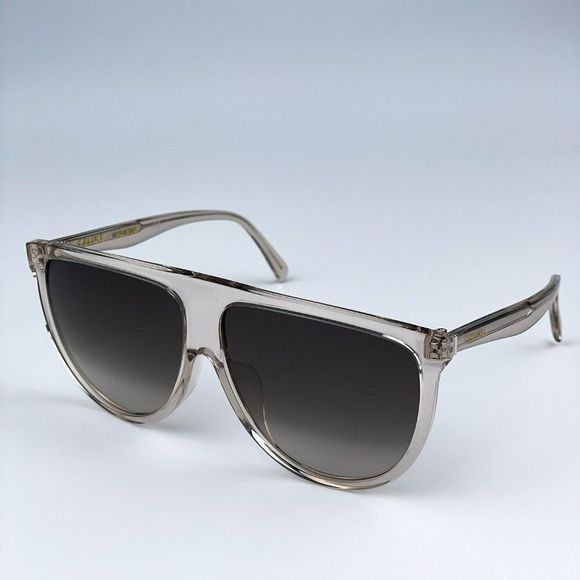 NEW CELINE CL40006F 72F Shiny Light Pink Gradient Brown  Pilot Women Sunglasses - Picture 6 of 11